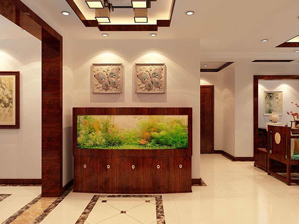 大理石包边鱼缸